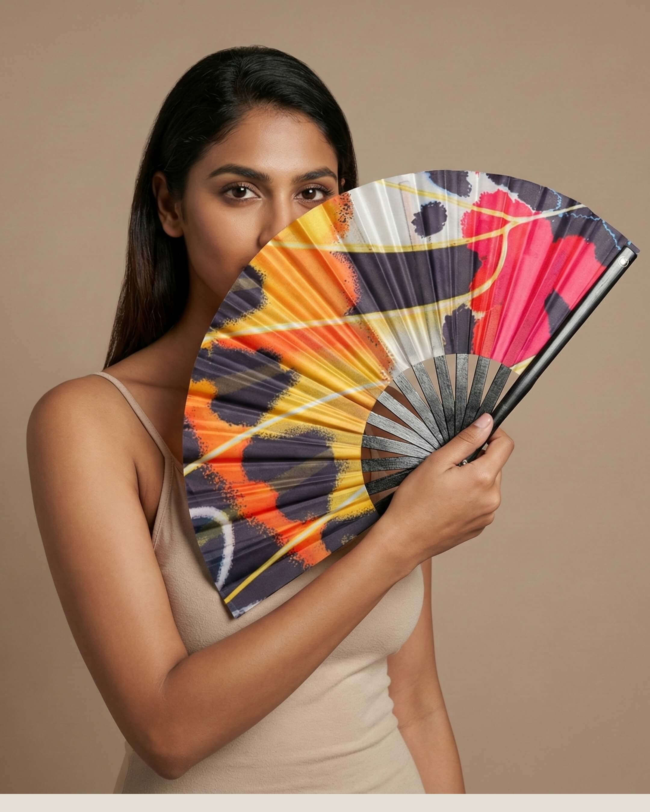 Monarch Macro Hand Fan